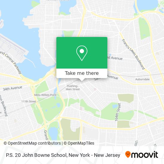 P.S. 20 John Bowne School map