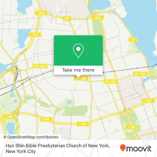 Mapa de Hyo Shin Bible Presbyterian Church of New York