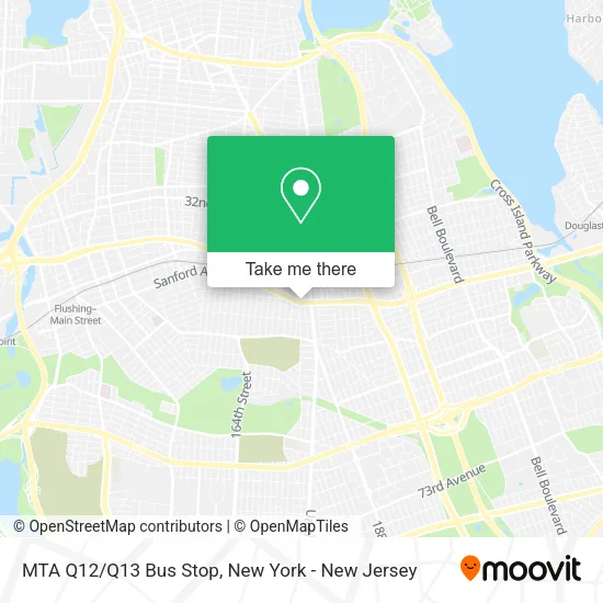 MTA Q12/Q13 Bus Stop map