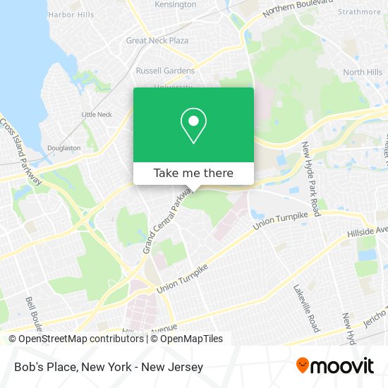 Bob's Place map
