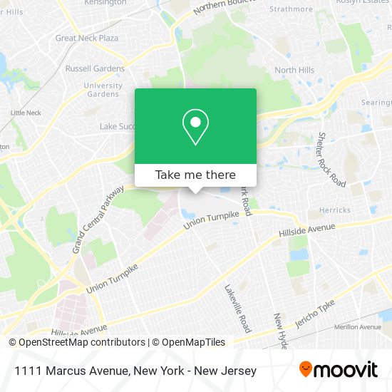 Mapa de 1111 Marcus Avenue