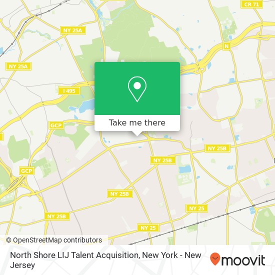 North Shore LIJ Talent Acquisition map