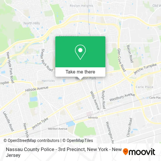 Nassau County Police - 3rd Precinct map