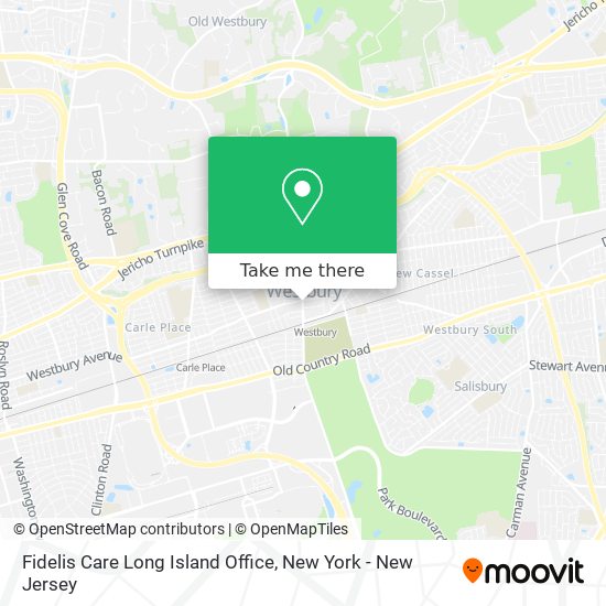 Fidelis Care Long Island Office map