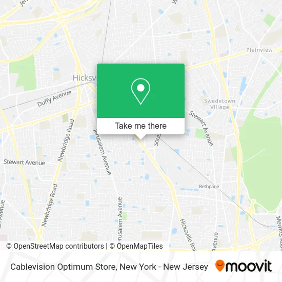 Cablevision Optimum Store map