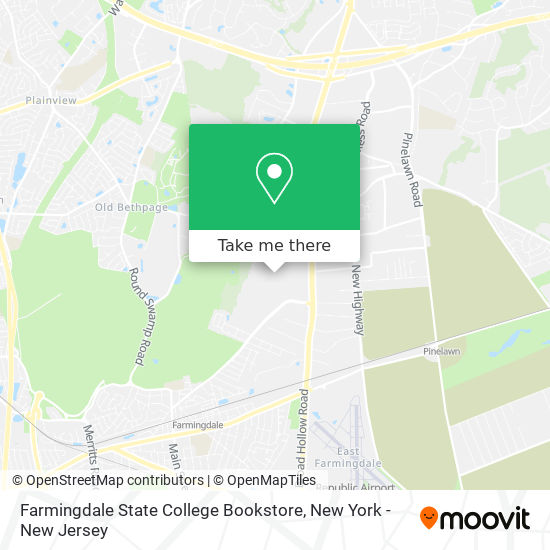 Mapa de Farmingdale State College Bookstore