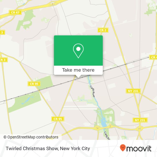 Mapa de Twirled Christmas Show