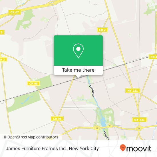 James Furniture Frames Inc. map