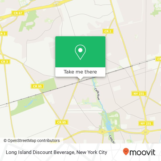 Mapa de Long Island Discount Beverage