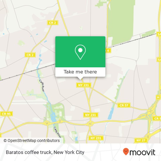 Mapa de Baratos coffee truck