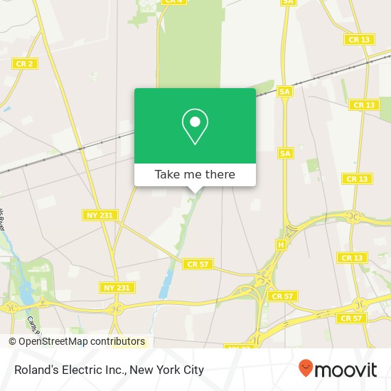 Roland's Electric Inc. map