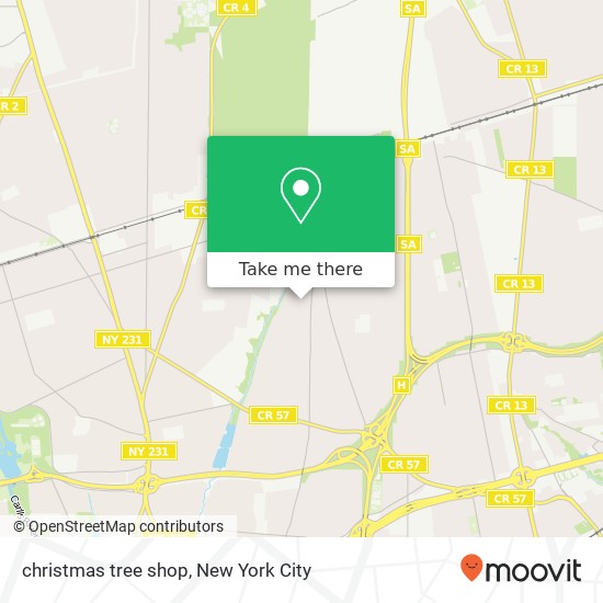 christmas tree shop map