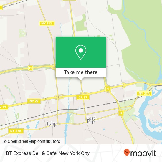 Mapa de BT Express Deli & Cafe