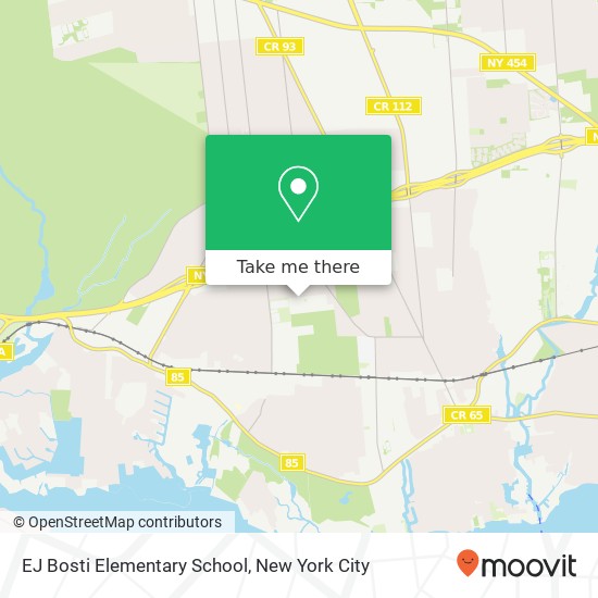 EJ Bosti Elementary School map