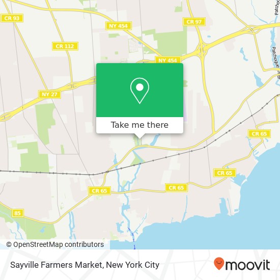 Sayville Farmers Market map