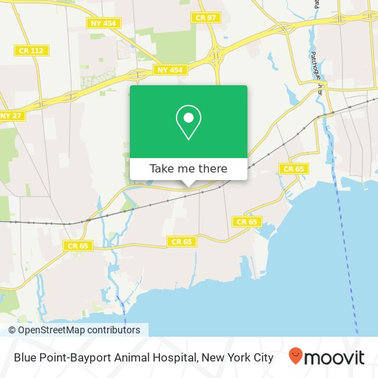 Mapa de Blue Point-Bayport Animal Hospital