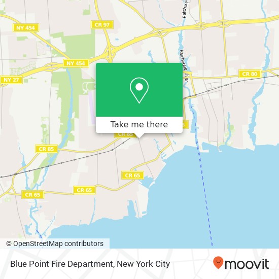 Mapa de Blue Point Fire Department