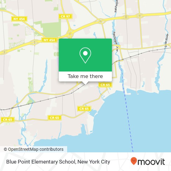 Blue Point Elementary School map