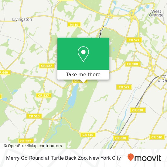 Mapa de Merry-Go-Round at Turtle Back Zoo