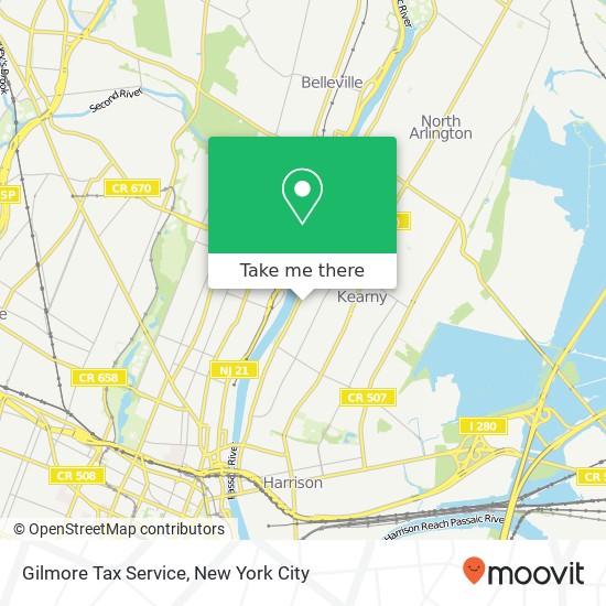 Gilmore Tax Service map