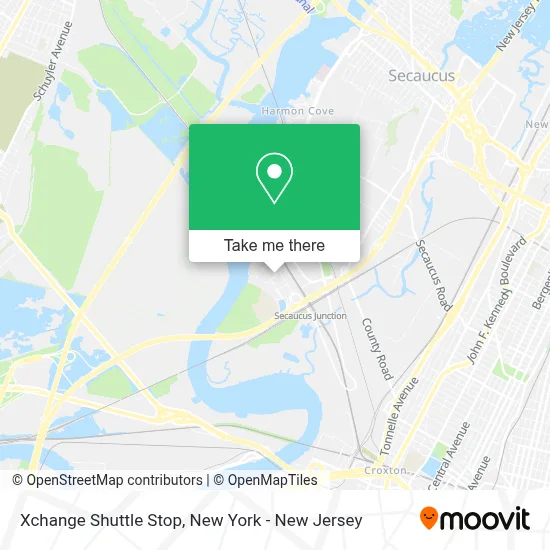 Xchange Shuttle Stop map