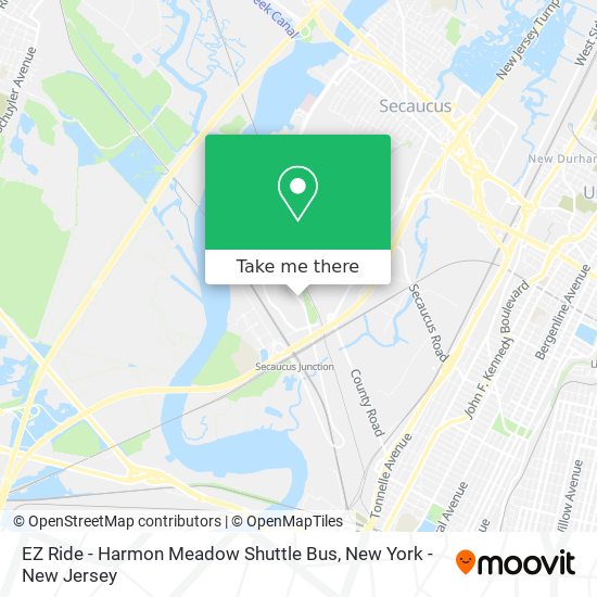 Mapa de EZ Ride - Harmon Meadow Shuttle Bus