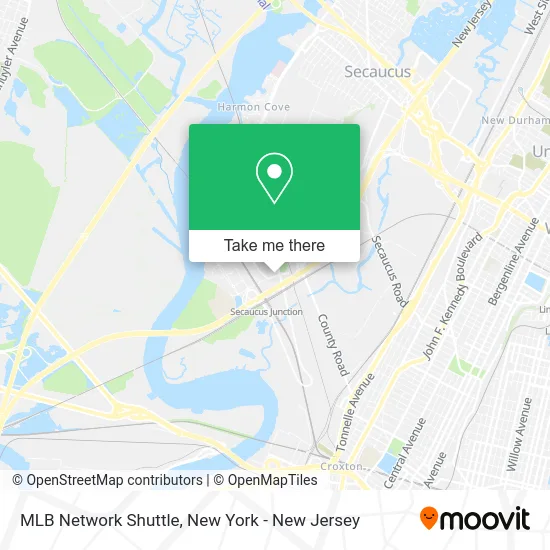 MLB Network Shuttle map