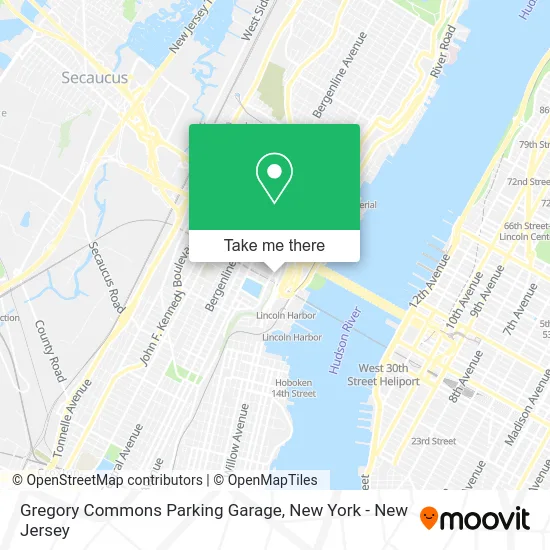 Gregory Commons Parking Garage map