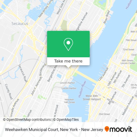 Mapa de Weehawken Municipal Court