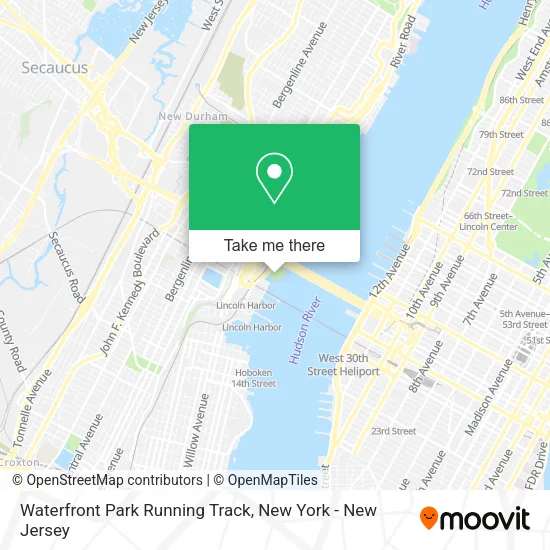 Waterfront Park Running Track map