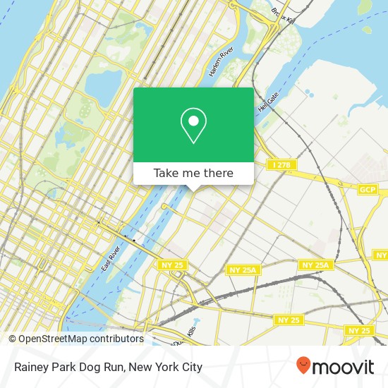Rainey Park Dog Run map