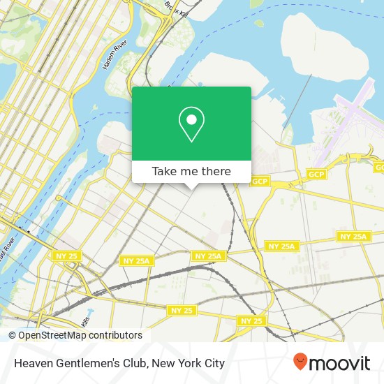 Heaven Gentlemen's Club map