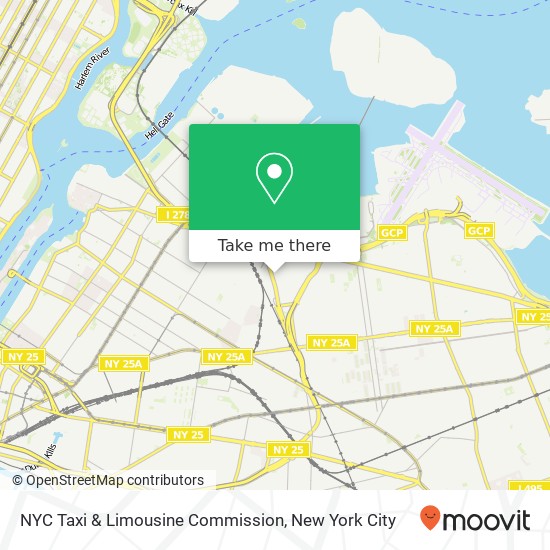 Mapa de NYC Taxi & Limousine Commission