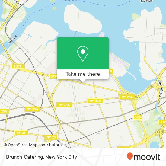 Bruno's Catering map