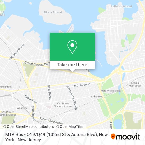 MTA Bus - Q19 / Q49 (102nd St & Astoria Blvd) map