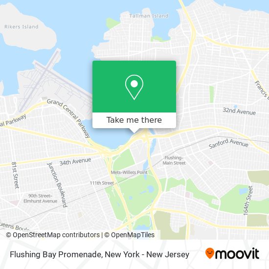 Flushing Bay Promenade map