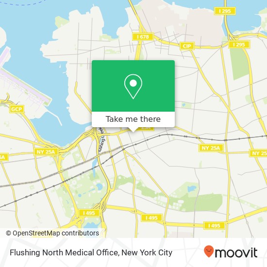 Flushing North Medical Office map