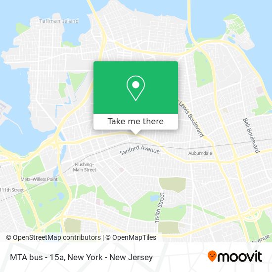 MTA bus - 15a map
