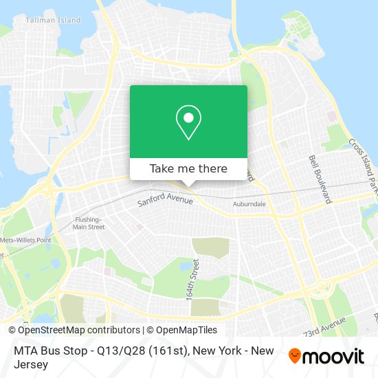MTA Bus Stop - Q13/Q28 (161st) map