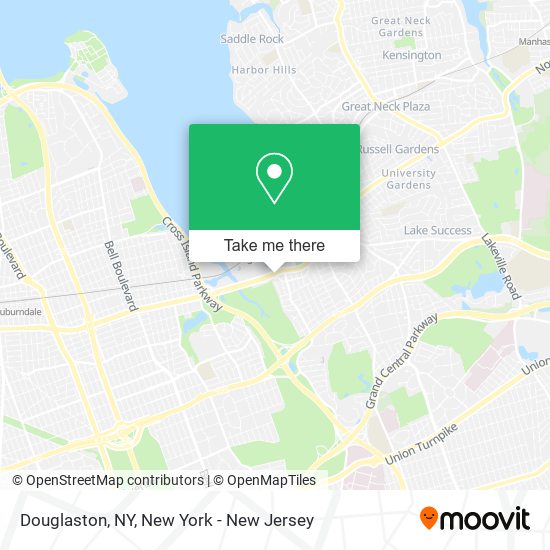 Douglaston, NY map