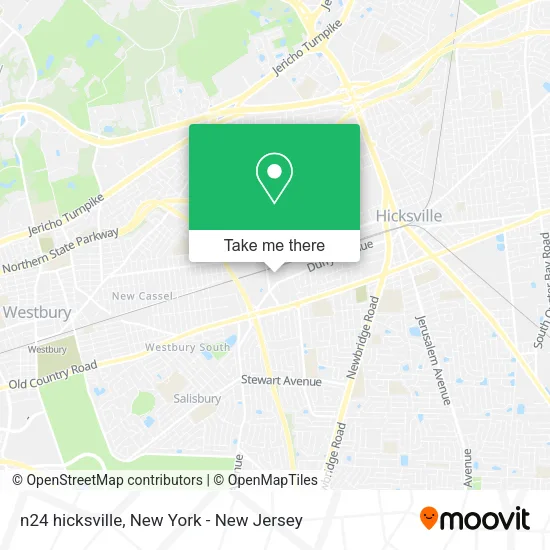 n24 hicksville map