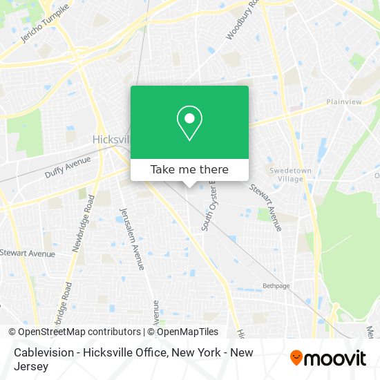 Cablevision - Hicksville Office map