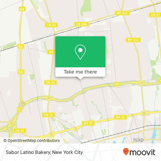 Mapa de Sabor Latino Bakery