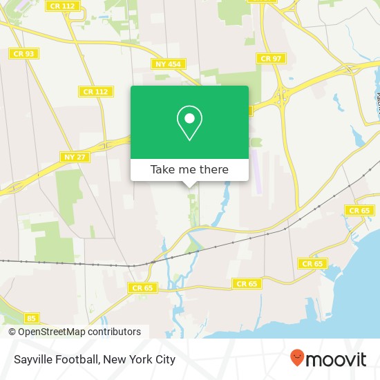 Mapa de Sayville Football