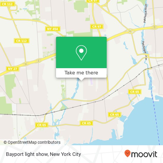 Bayport light show map