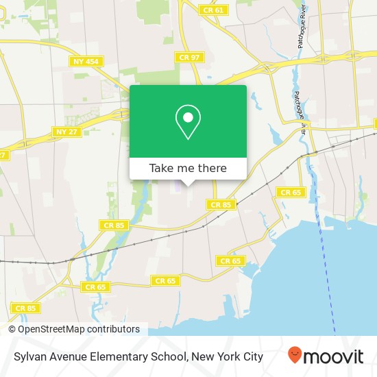 Sylvan Avenue Elementary School map