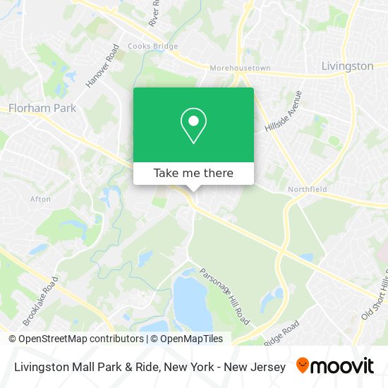 Livingston Mall Park & Ride map
