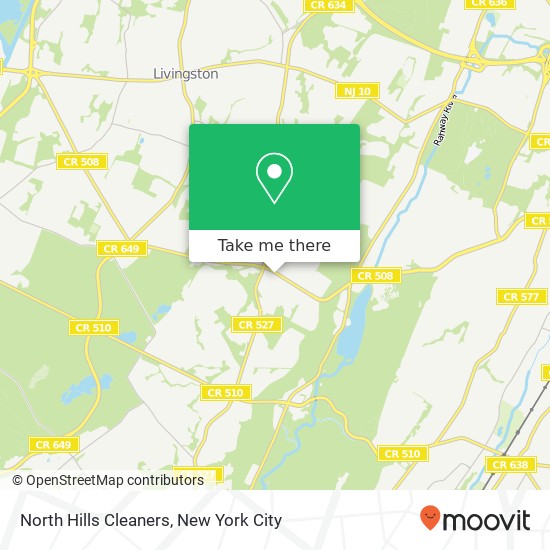 North Hills Cleaners map