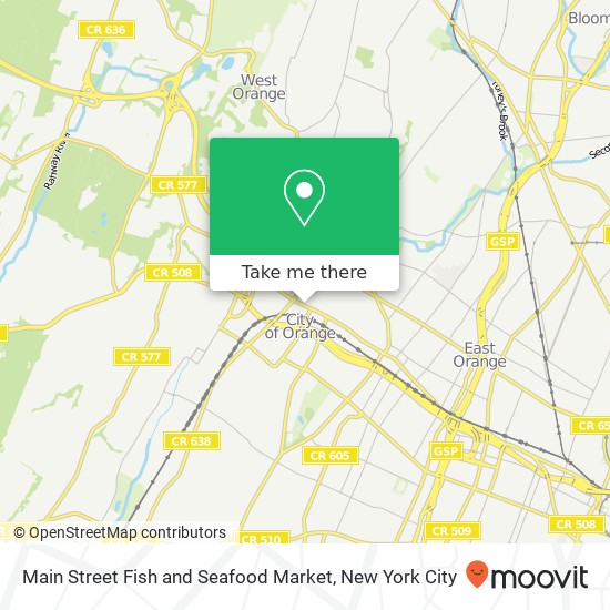 Main Street Fish and Seafood Market map