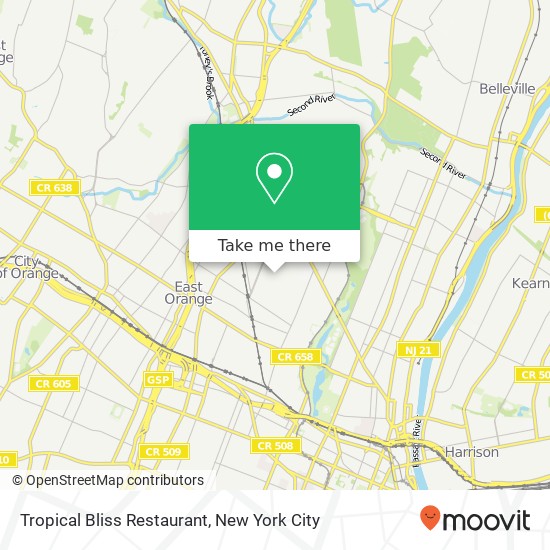 Tropical Bliss Restaurant map